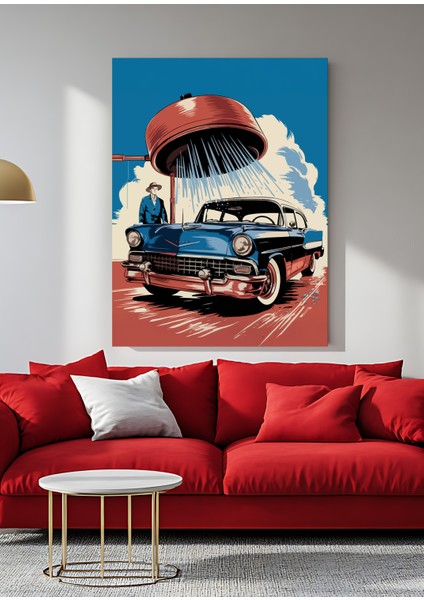 Klasik Amerikan Araba Kanvas Tablo – NV00289 fiyatları