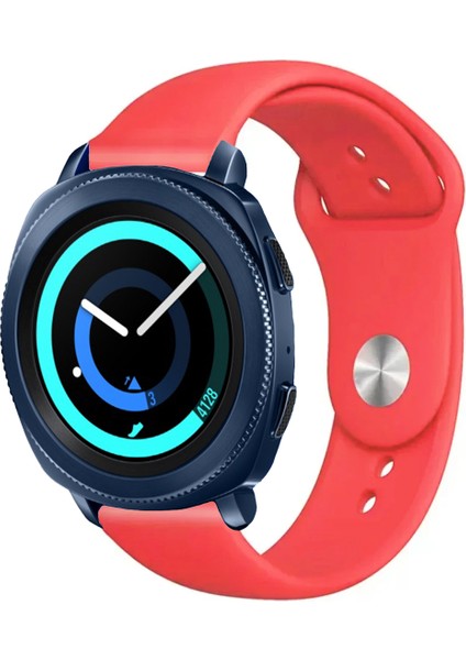Samsung Gear Sport ile Uyumlu Kordon Yumuşak Dokulu Esnek Jel Silikon Kayış