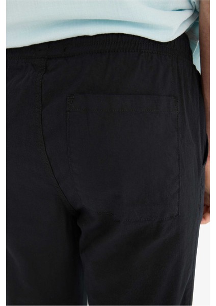 %100 Pamuk Kargo Jogger Pantolon Üç Cepli E0834AX25SM