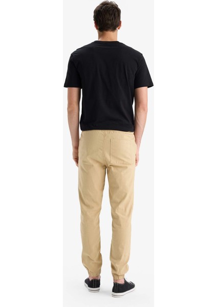 %100 Pamuk Kargo Jogger Pantolon Üç Cepli E0834AX25SM