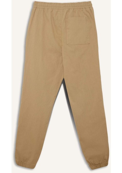 %100 Pamuk Kargo Jogger Pantolon Üç Cepli E0834AX25SM
