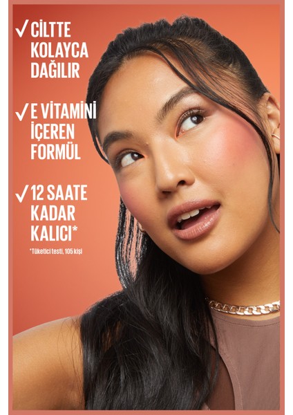 Maybelline Sun Kısser Matte Blush Sıvı Allık 34 Peachy Quench modelleri