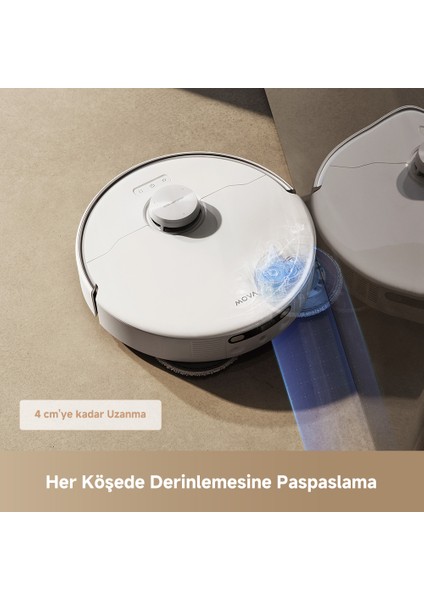 P50 Pro Ultra, 19000Pa Güçlü Emiş, Hepsi Bir Arada Temizlik, 75℃ Paspas Yıkama & Kurutma