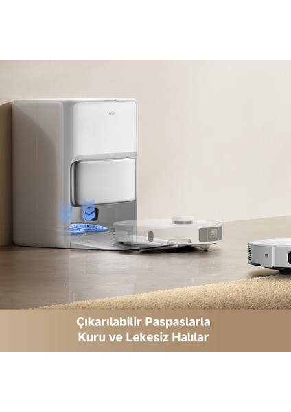 P50 Pro Ultra, 19000Pa Güçlü Emiş, Hepsi Bir Arada Temizlik, 75℃ Paspas Yıkama & Kurutma