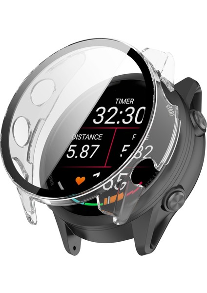 Garmin Forerunner 570 42MM Sert Pc Çok Yönlü Saat Kılıfı Temperli Cam Filmli (Yurt Dışından)