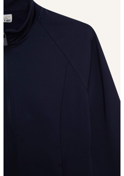 fit Fitted Dik Yaka Fermuarlı Sweatshirt HIRKA E7755AX25SP
