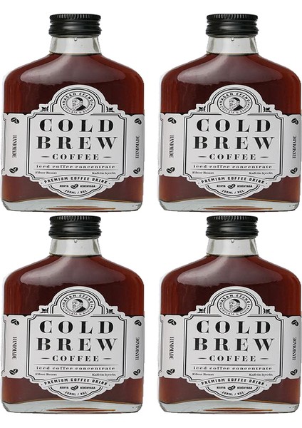 Cold Brew Coffee ( Sade ) 190 mlx4'lü
