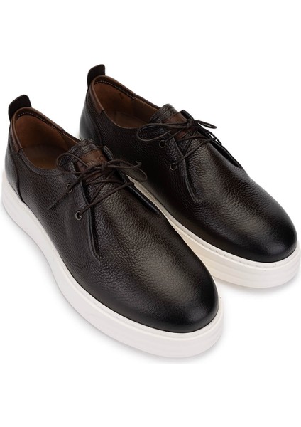 Erkek Hakiki Deri Kahverengi Casual Ayakkabı 698 1202-7 Erk Ayk Y25 Kahve fiyatları