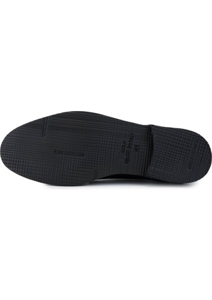 Erkek Hakiki Deri Siyah Casual Ayakkabı 708 4001 Erk Ayk Y25 Sıyah Bsk Nbk