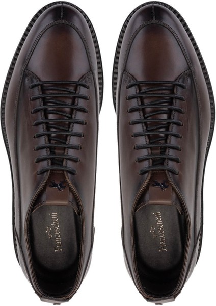 Erkek Hakiki Deri Kahverengi Casual Ayakkabı 981 0128036 Erk Ayk SK24-25 Caffe indirimleri