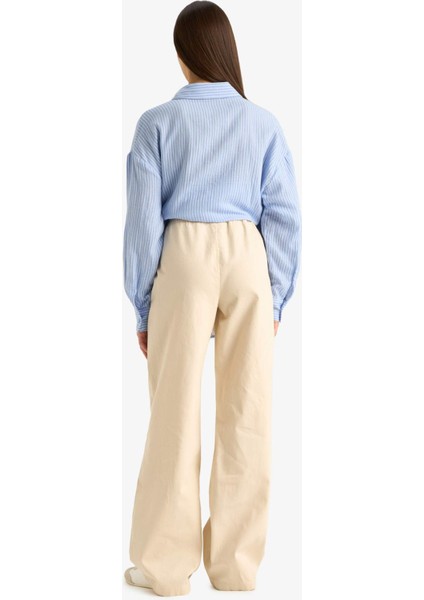 Beli Lastikli Uzun Jean Pantolon E8004AX25SM