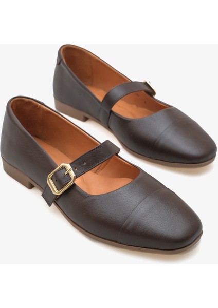 Nikol Inna Kadın Hakiki Deri Babet