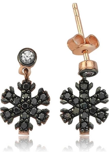 Gümüş Kar Tanesi Küpe