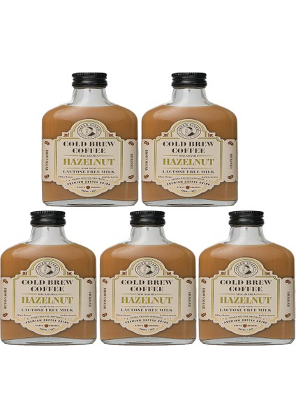 Cold Brew Coffee Hazelnut Lactose Free Milk -Laktozsuz Fındıklı 190 ml x 5'li