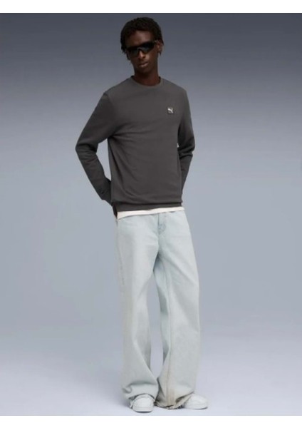 Ess Elevated Crew 68472744 Erkek Sweatshirt - Puma - Ess Elevated - Antrasit - ST01899-ANTRASIT-S modelleri
