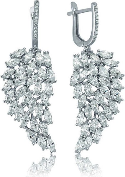 Gümüş Melek Kanadı Küpe