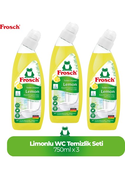 Limonlu Wc Temizlik Seti 3'lü (750 ml x 3)