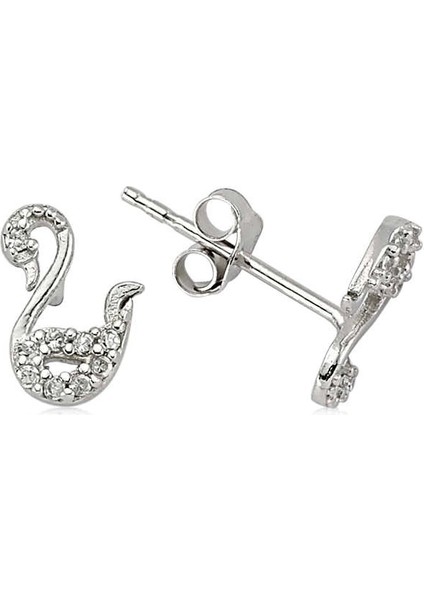 Gümüş Kuğu Çivili Küpe fiyatları