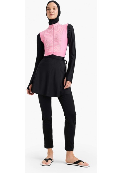 Regular Fit Hızlı Kuruyan Baskılı 5'li Burkini Takım E7998AX25HS fiyatları