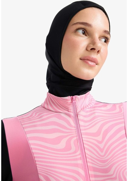 Regular Fit Hızlı Kuruyan Baskılı 5'li Burkini Takım E7998AX25HS