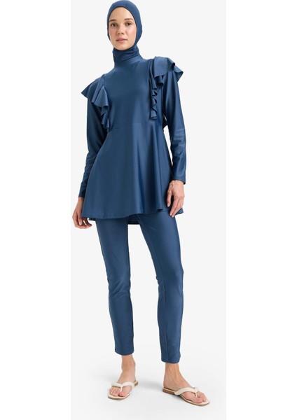 Regular Fit 5'li Hızlı Kuruyan Burkini Takımı E7999AX25HS modelleri