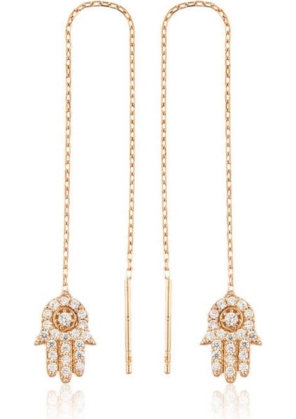 Gümüş Zincirli Fatma Ana Eli Küpe fiyatları