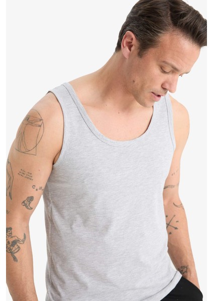 Slim Fit Dar Kesim 2'li Atlet L4881AZ25SP