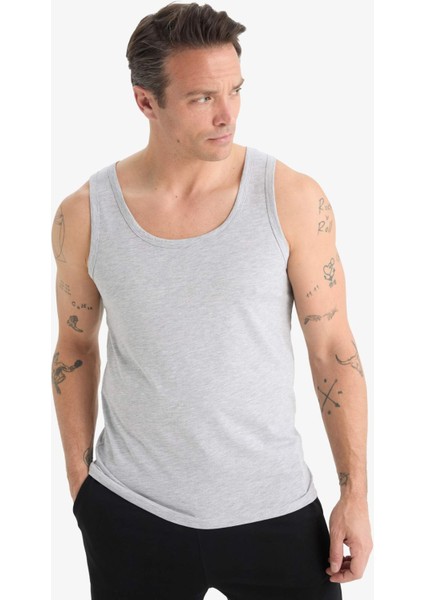 Slim Fit Dar Kesim 2'li Atlet L4881AZ25SP