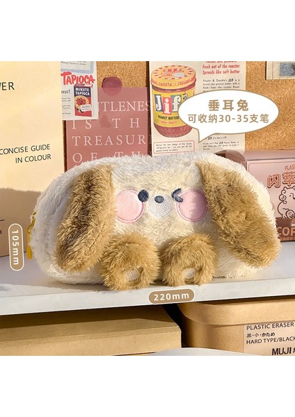 Ortaokul Kızları Için Sevimli Peluş Kalem Çantası Büyük Kapasiteli Öğrenci Kırtasiye Çantası Erkek Ilkokul Öğrencileri Için Kalem Kutusu (Yurt Dışından)