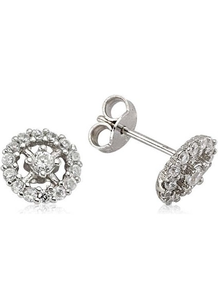 Gümüş Yuvarlak Çivili Küpe fiyatları