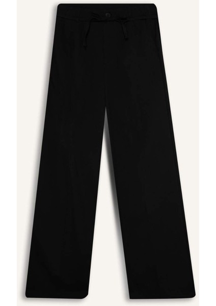 Afra x Defacto Wide Leg Kumaş Pantolon Üç Cepli Normal Bel Standart Boy E5970AX25SP