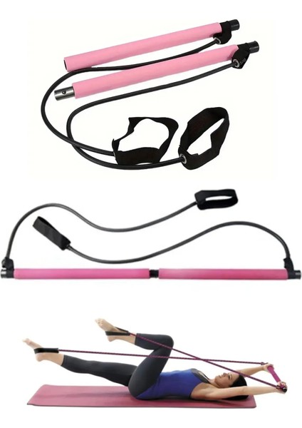 Squat Pilates Jimnastik Egzersiz Çubuğu Portable Studio Squat Barı