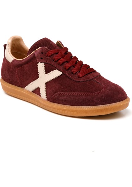 Kadın Sneaker ( Günlük) RC-25Y-088-M-VADE John May Bordo Süet-Bej Deri