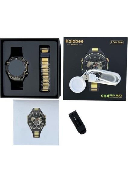 Kalobee Sk4 Pormax Akıllı Saat Android-Ios Uyumlu 2 Kordon Hediye!!! modelleri