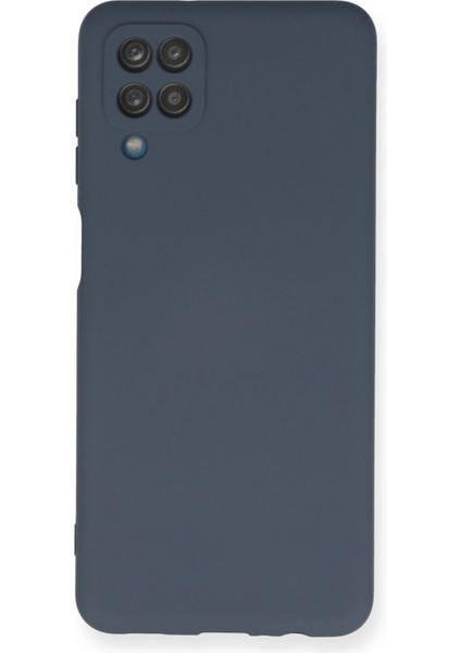 Samsung Galaxy A12 Kılıf Nano Içi Kadife Silikon - Gri Ferrg