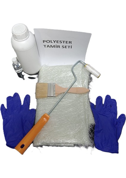 Polyester Tamir Fiber Reçine Tekne Tamiri Seti 1kg fiyatları