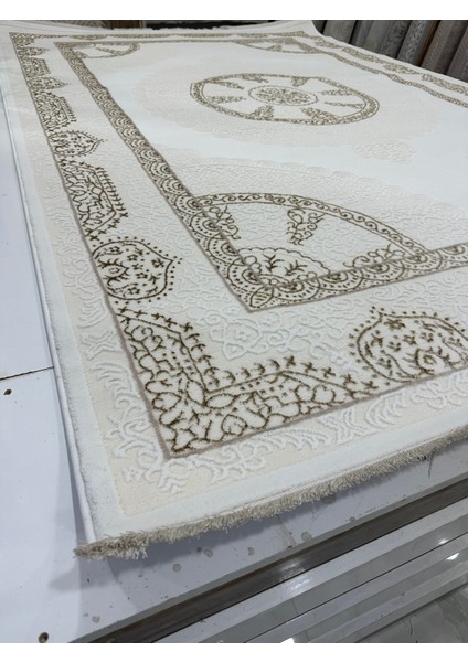 Salon Halısı Beyaz Vizon Argın Halı modelleri
