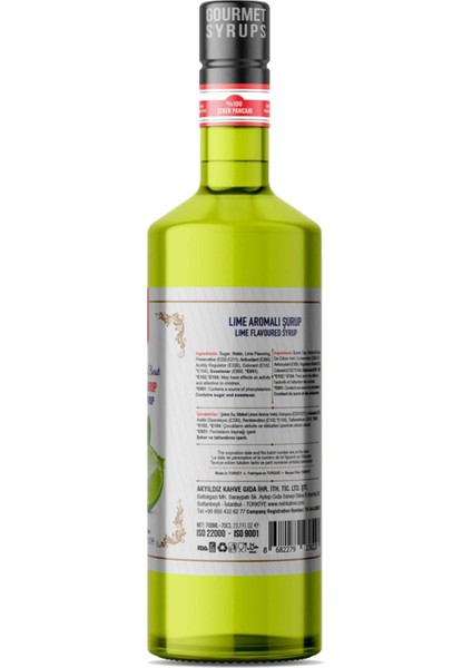 Nish Yeşil Lime Aromalı Şurup 700 ml fiyatları