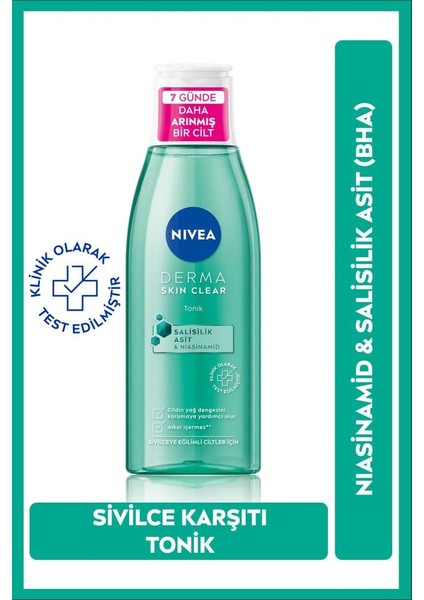 Nıvea Derma Skin Clear Yüz Temizleme Jeli 150Ml Ve Tonik 200Ml ,Bez Çanta Hediye fiyatları