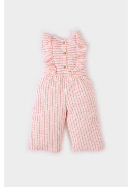 Kız Bebek Çizgili Kolsuz Tulum E8760A525SM