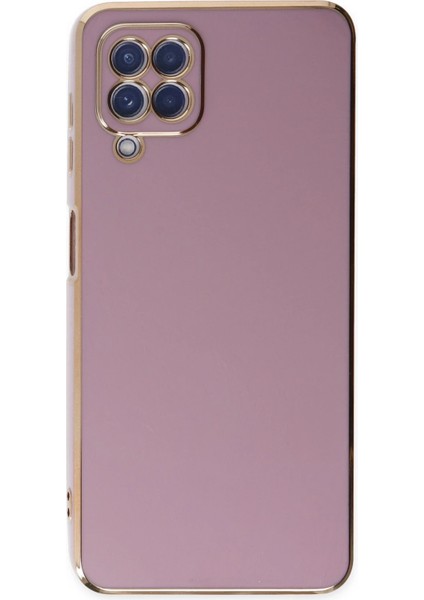 Samsung Galaxy A12 Kılıf Volet Silikon - Mor Ferrg fiyatları