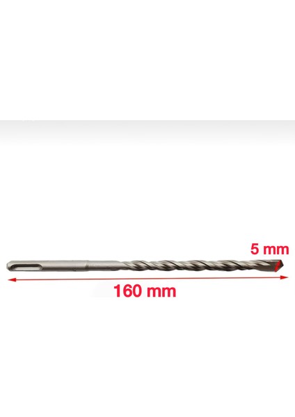 5X160 mm Sds Plus Beton Delme Matkap Ucu (2 Adet) fiyatları