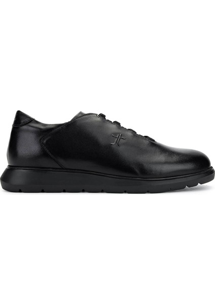 Erkek Hakiki Deri Siyah Deri Sneakers & Spor Ayakkabı 1093 1191 Erk Ayk Y25 Sıyah Dr