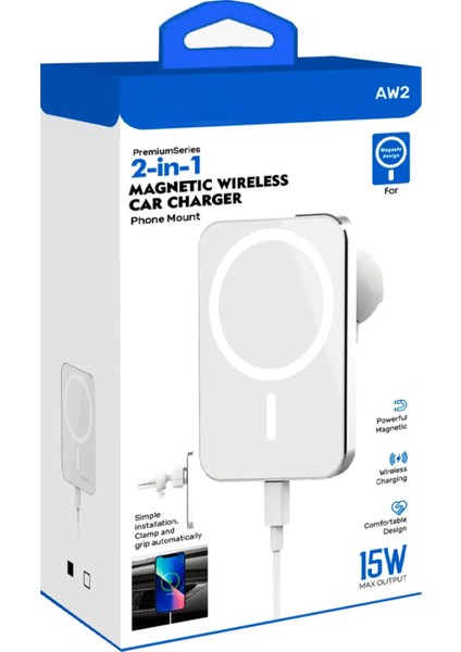 2in1 15 Watt Wireless Şarj Standı