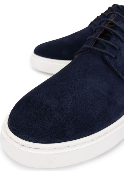 Erkek Hakiki Deri Lacivert Süet Sneakers & Spor Ayakkabı 871 1426 Erk Erk Y25 Lacı Suet modelleri