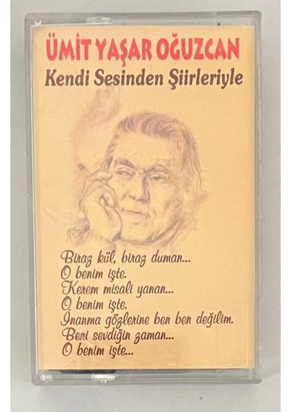 Ümit Yaşar Oğuzcan Kendi Sesinden Şiirleriyle Kaset (Orijinal Dönem Baskı Kaset)