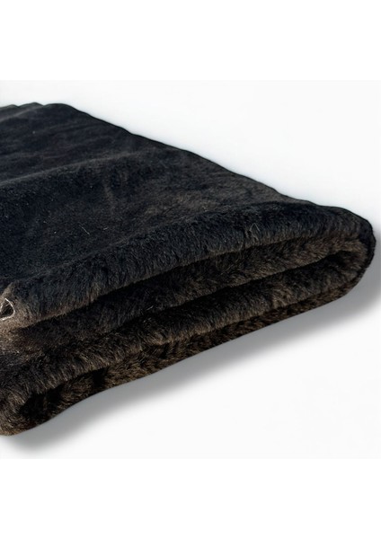 Densewool %90 Yün Sık Dokuma Peluş Kumaş – Siyah (140X90 Cm) fiyatları
