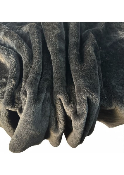 Densewool %90 Yün Sık Dokuma Peluş Kumaş – Siyah (140X90 Cm) fırsatları