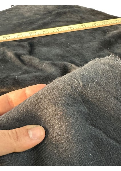 Densewool %90 Yün Sık Dokuma Peluş Kumaş – Siyah (140X90 Cm) indirimleri