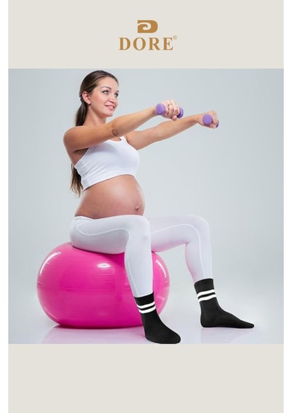 Orijinal Unisex 3 Çift Kaymaz Pilates Ve Yoga Plates Kaydırmaz Tabanlı Çorap Siyah Beyaz Pembe indirimleri